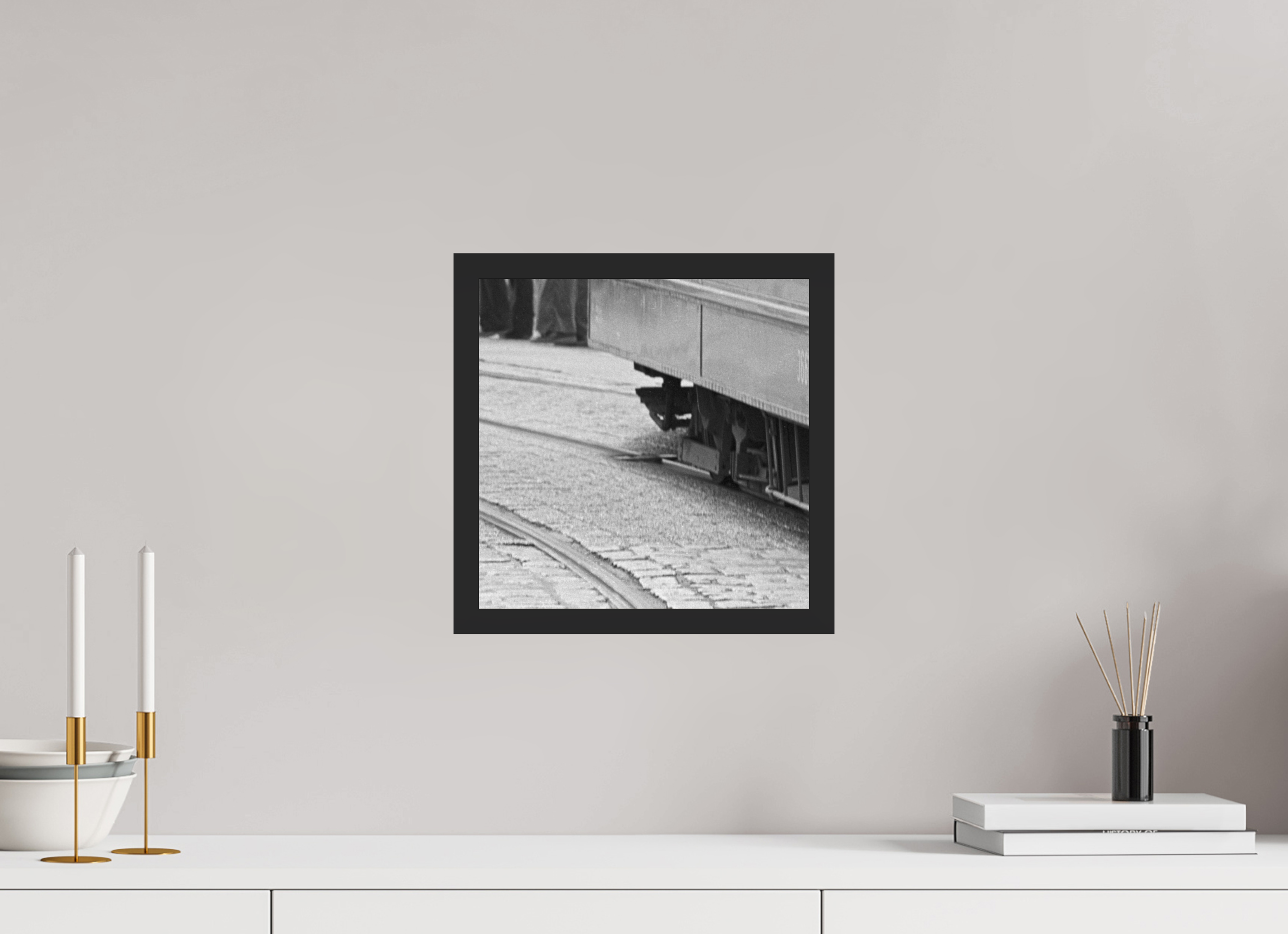 30 x 30 cm, 4a. Foto im Holz-Rahmen (20mm) Nie wieder… (2)