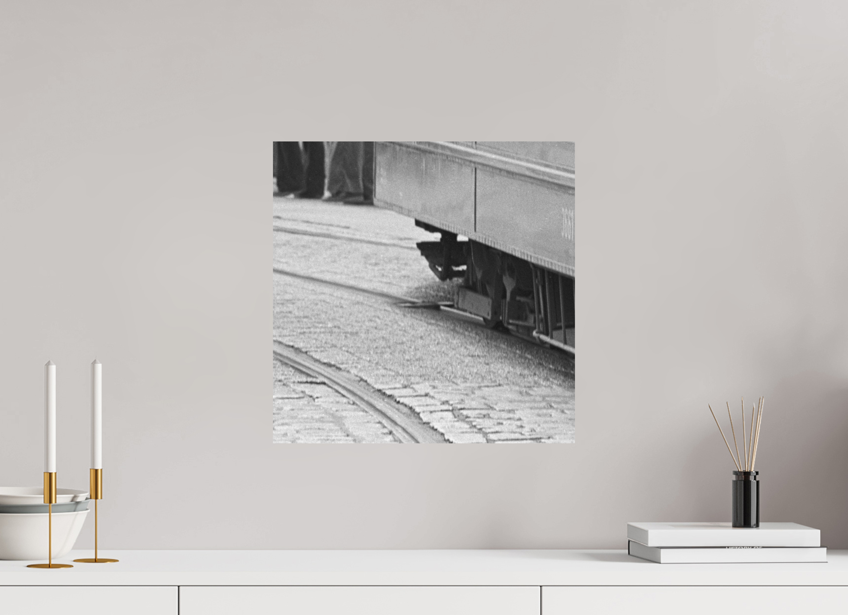 40 x 40 cm, 2. Foto auf Alu-Dibond Nie wieder… (2)