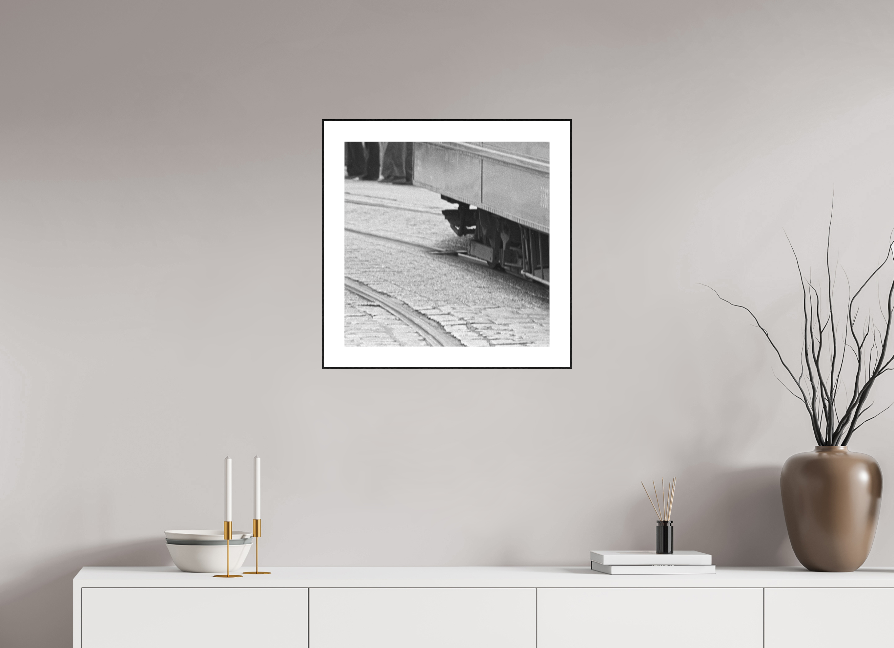 50 x 50 cm, 3b. Foto in ArtBox (4mm) mit Weißrand Nie wieder… (2)