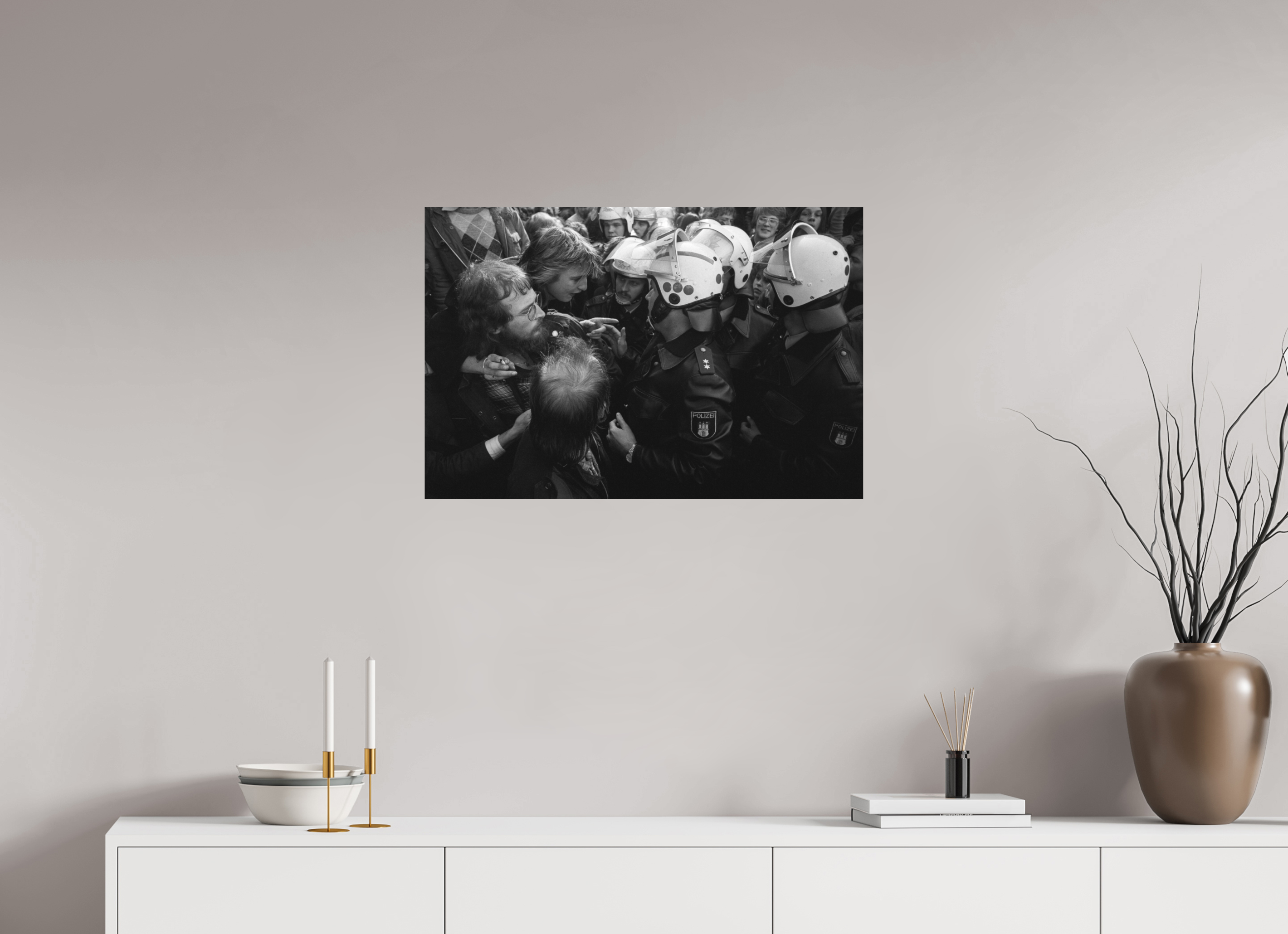 75 x 50 cm, 2. Foto auf Alu-Dibond Johannes Hartmann: Unerschrocken (S/W-Foto)