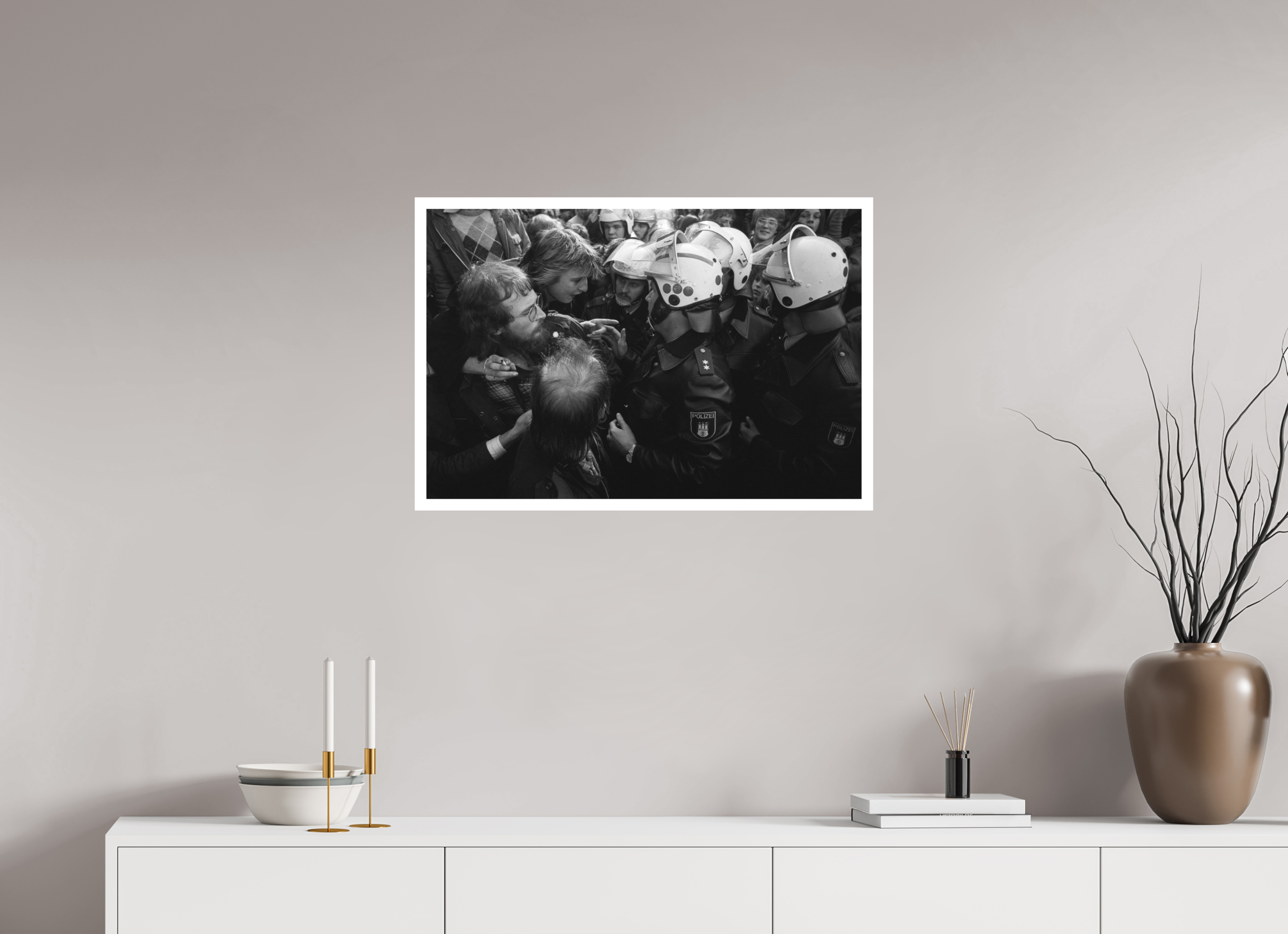 75 x 50 cm, 1. Foto mit Weißrand Johannes Hartmann: Unerschrocken (S/W-Foto)