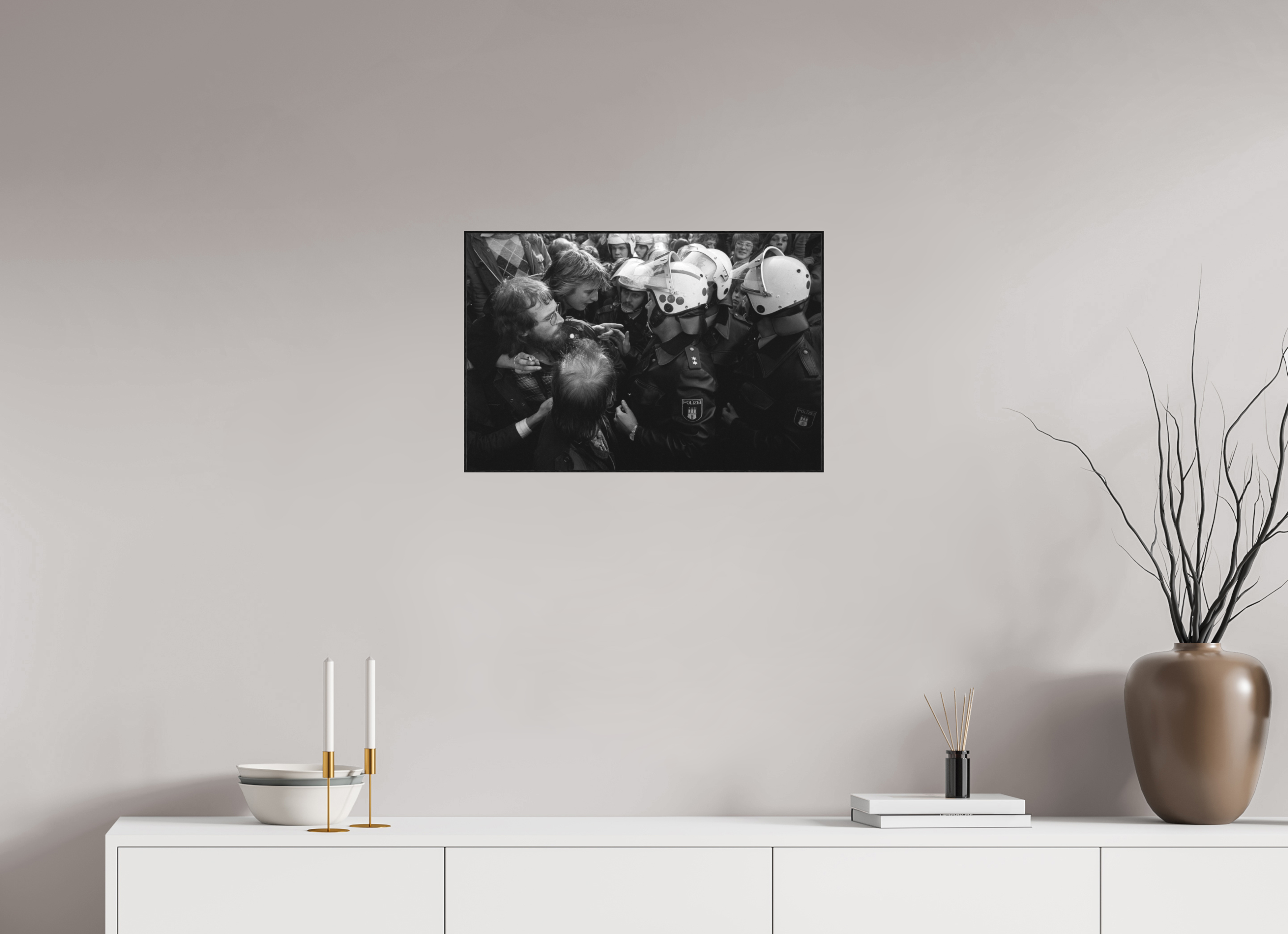 60 x 40 cm, 3a. Foto in ArtBox (4mm) Johannes Hartmann: Unerschrocken (S/W-Foto)