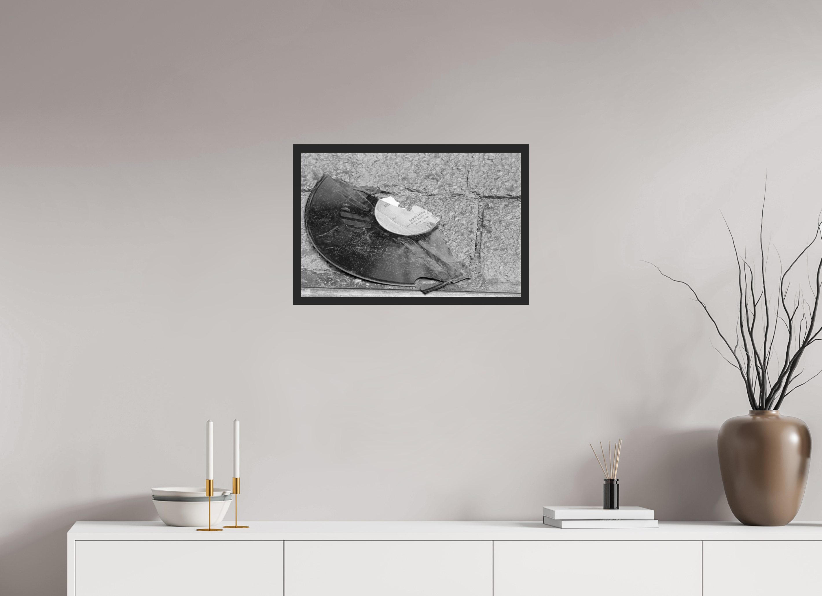 60 x 40 cm, 4a. Foto im Holz-Rahmen (20mm) Nie wieder… (3)