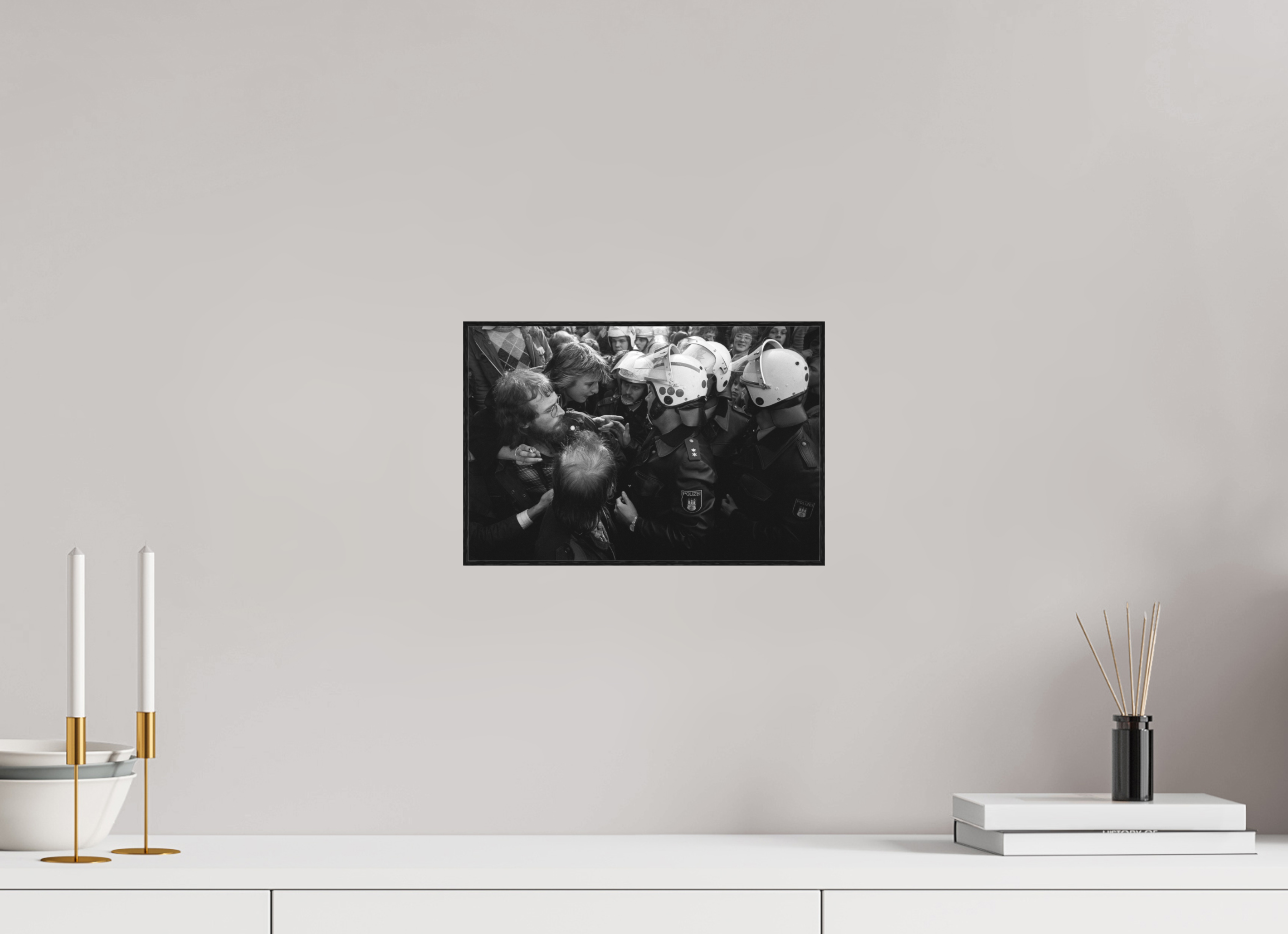 30 x 20 cm, 3a. Foto in ArtBox (4mm) Johannes Hartmann: Unerschrocken (S/W-Foto)