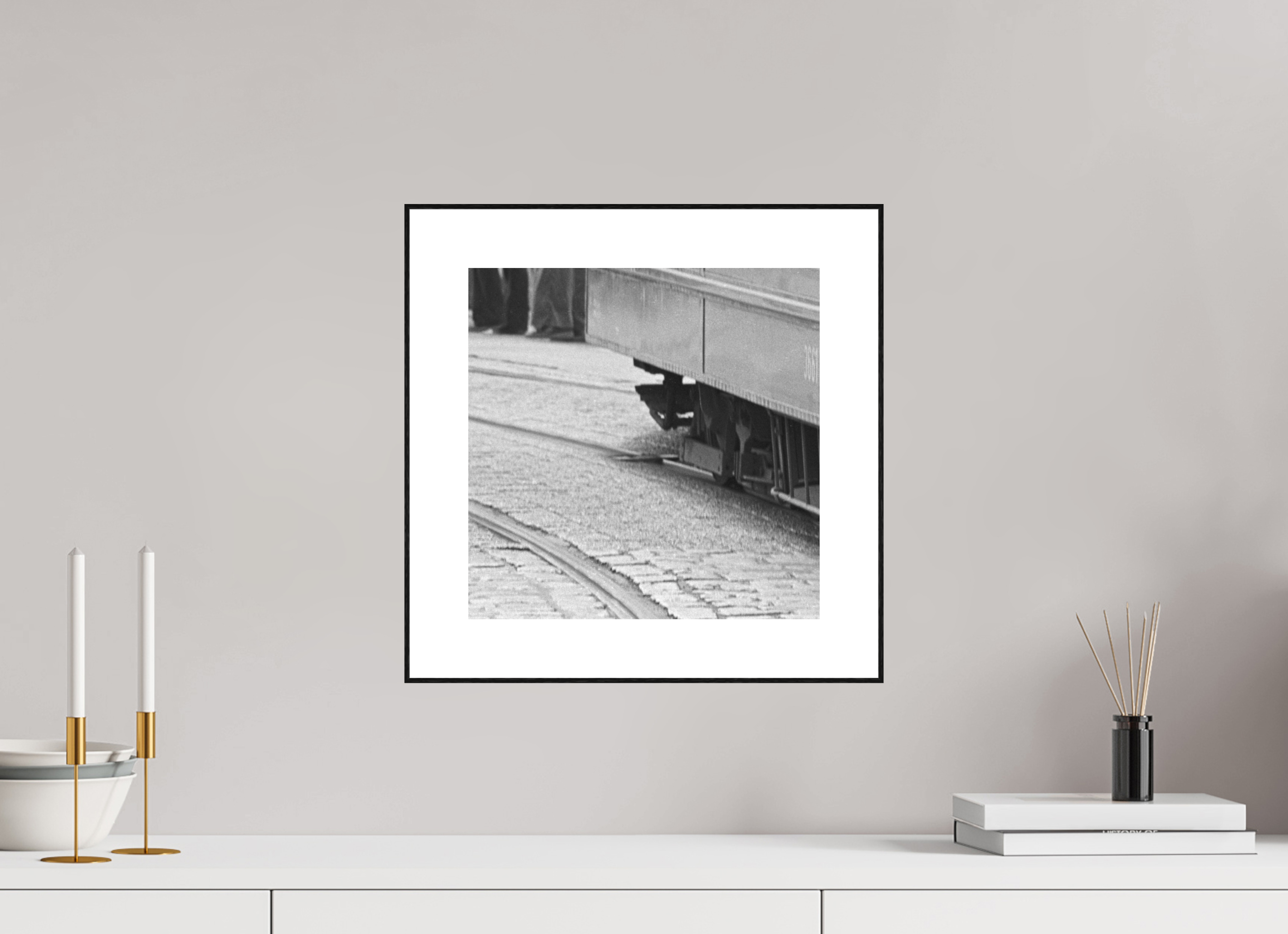 30 x 30 cm, 3b. Foto in ArtBox (4mm) mit Weißrand Nie wieder… (2)