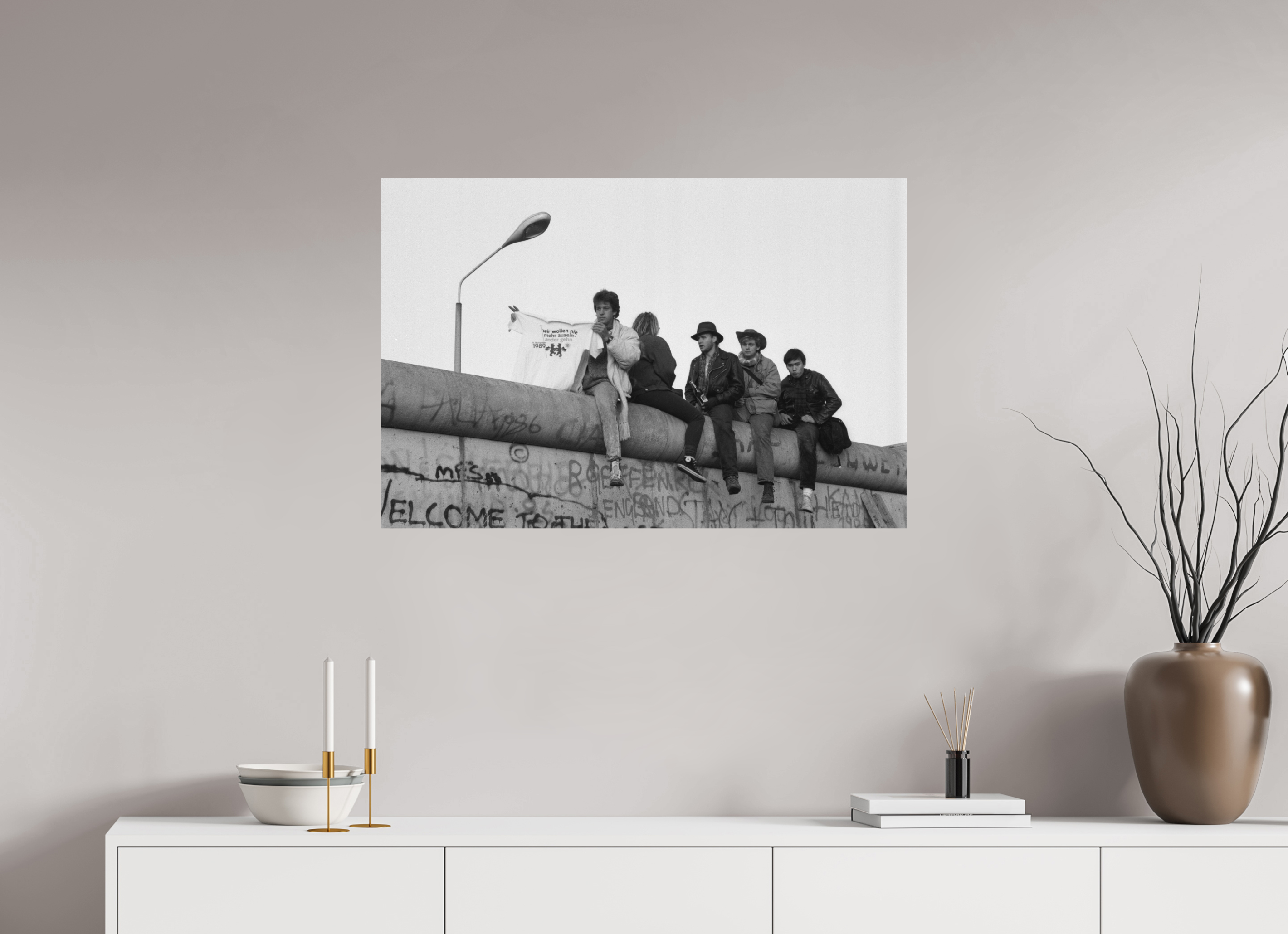 90 x 60 cm, 2. Foto auf Alu-Dibond Johannes Hartmann: Wir wollen nie mehr auseinander gehn (S/W-Foto)