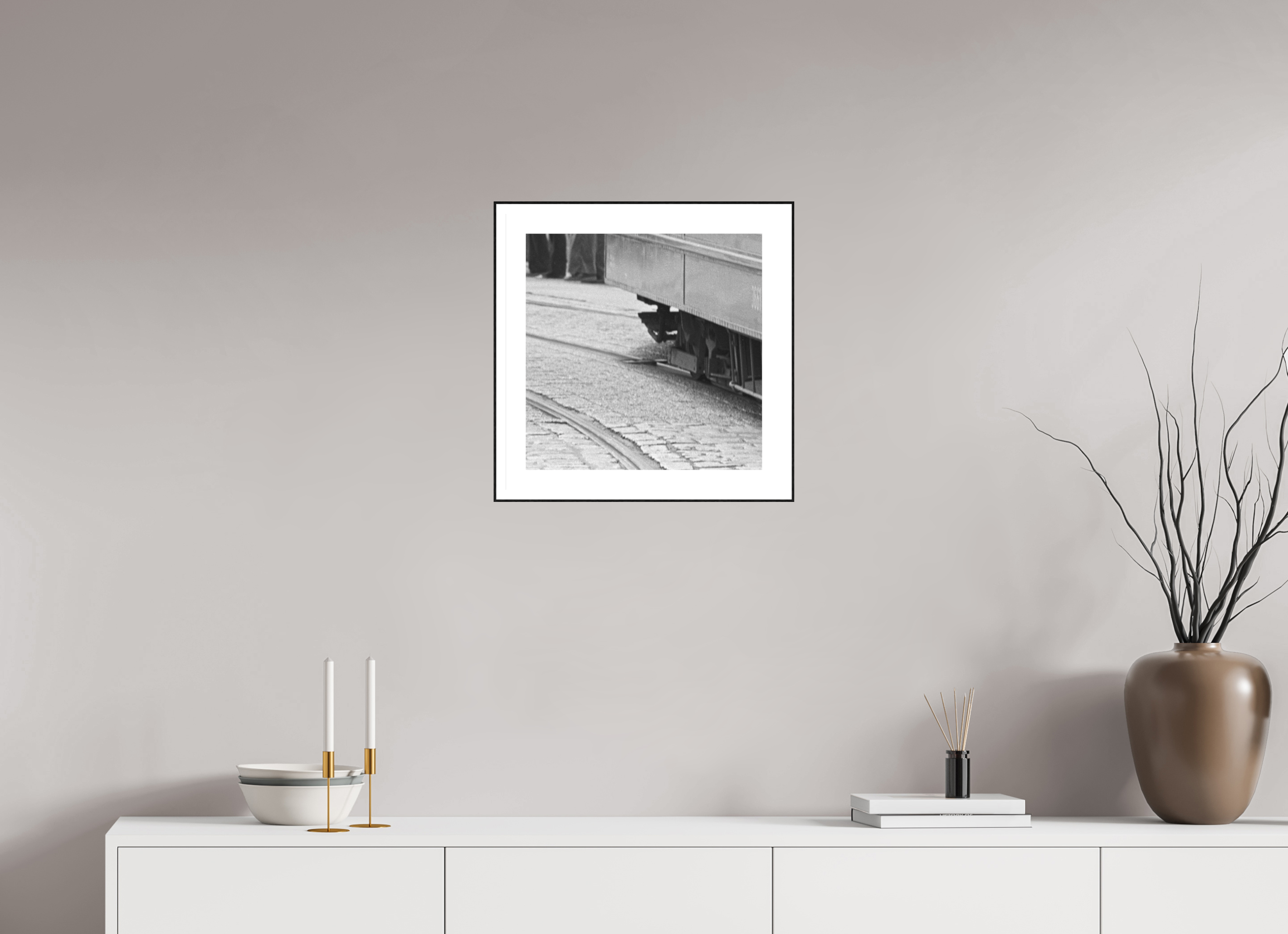 40 x 40 cm, 3b. Foto in ArtBox (4mm) mit Weißrand Nie wieder… (2)