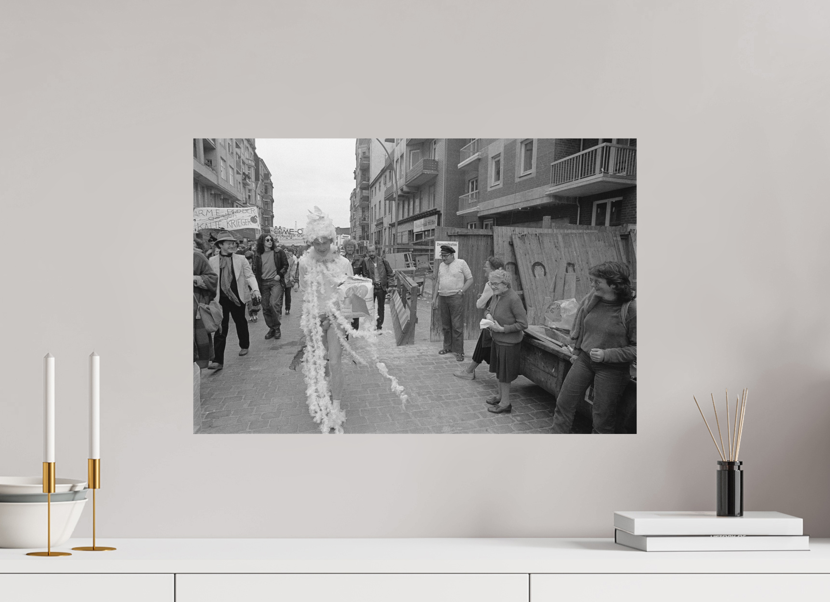 60 x 40 cm, 2. Foto auf Alu-Dibond Johannes Hartmann: Christopher Street Day 2 (S/W-Foto)