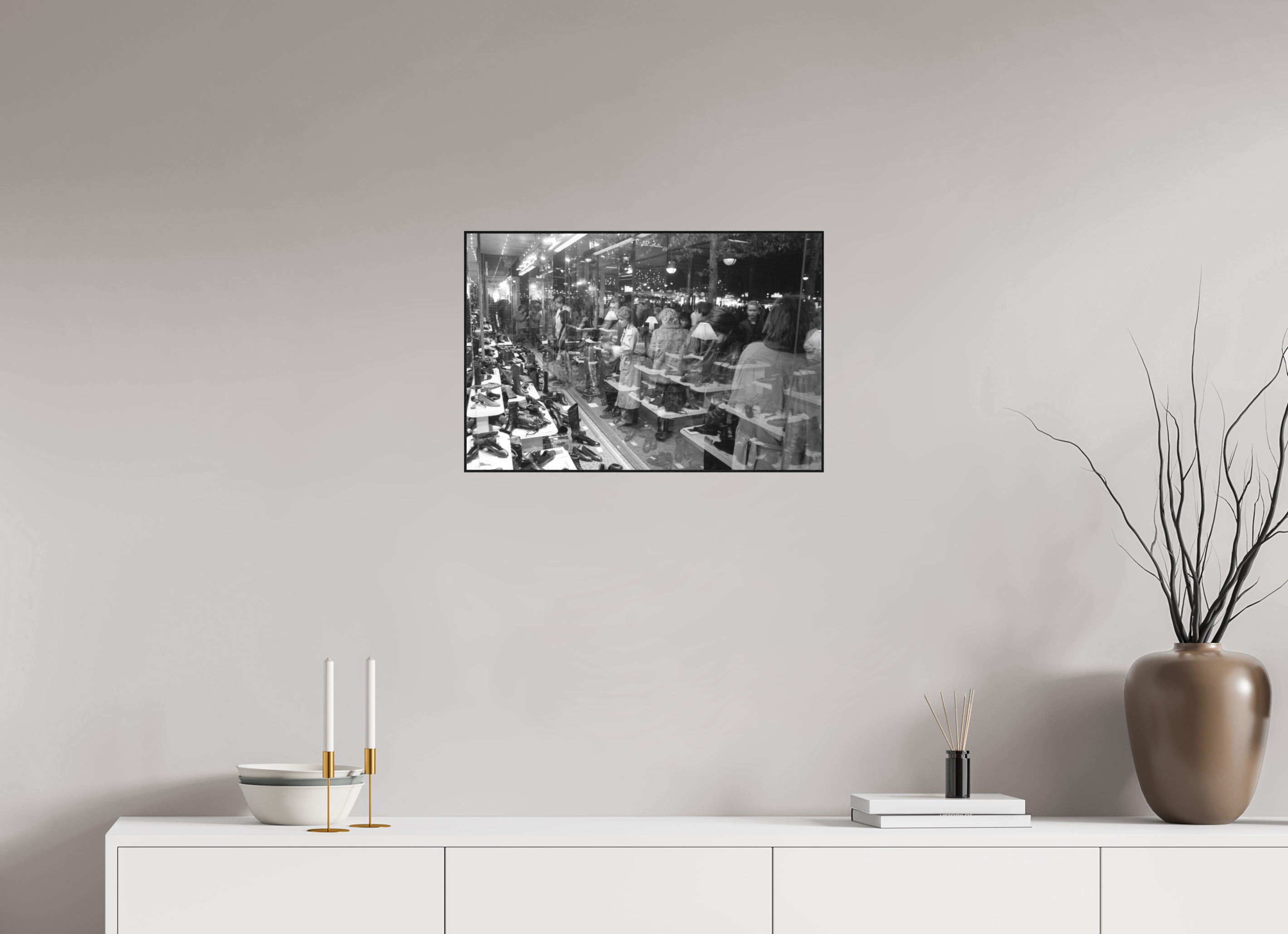 60 x 40 cm, 3a. Foto in ArtBox (4mm) Johannes Hartmann: Schau doch mal (S/W-Foto)