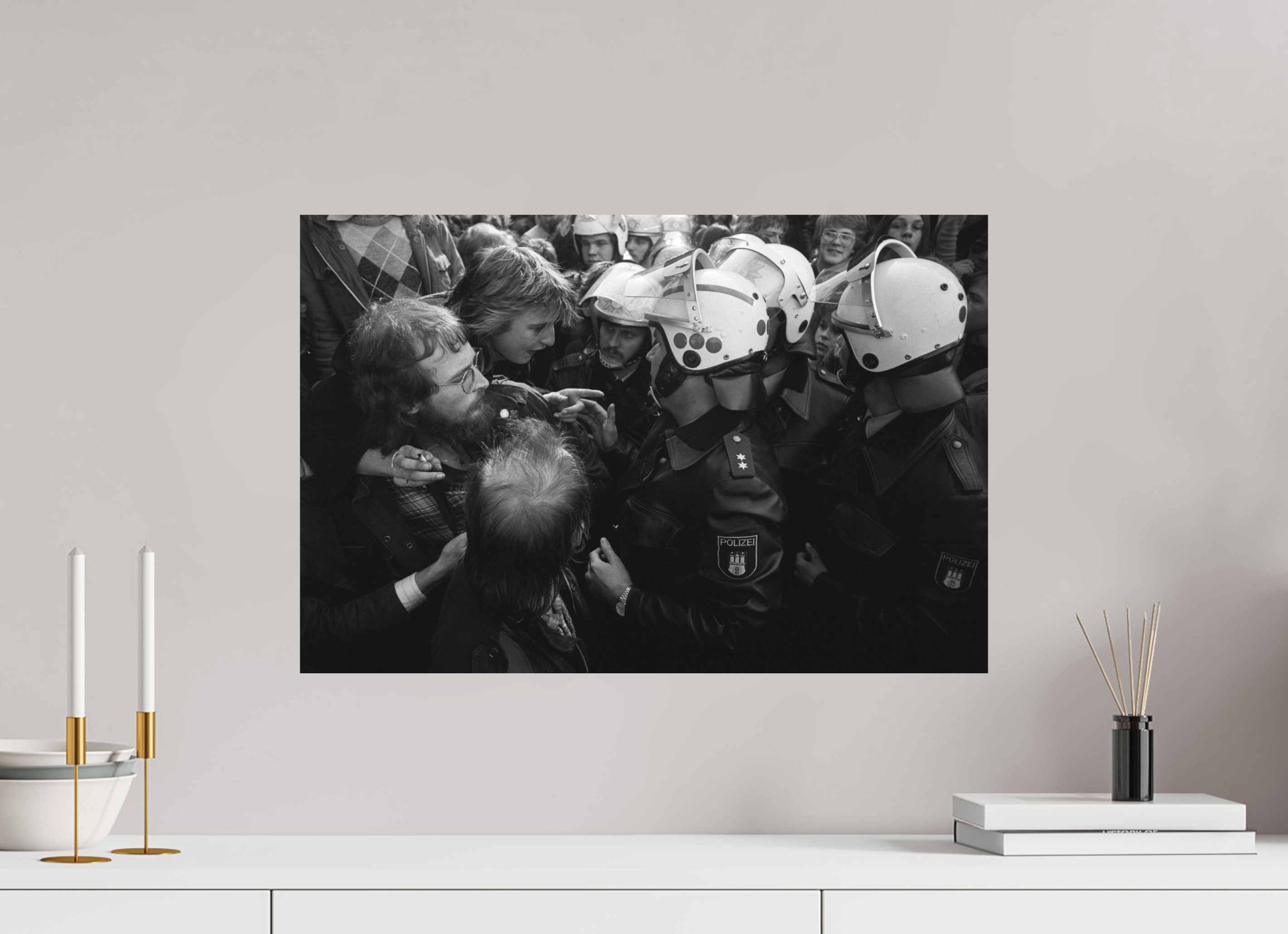 60 x 40 cm, 2. Foto auf Alu-Dibond Johannes Hartmann: Unerschrocken (S/W-Foto)