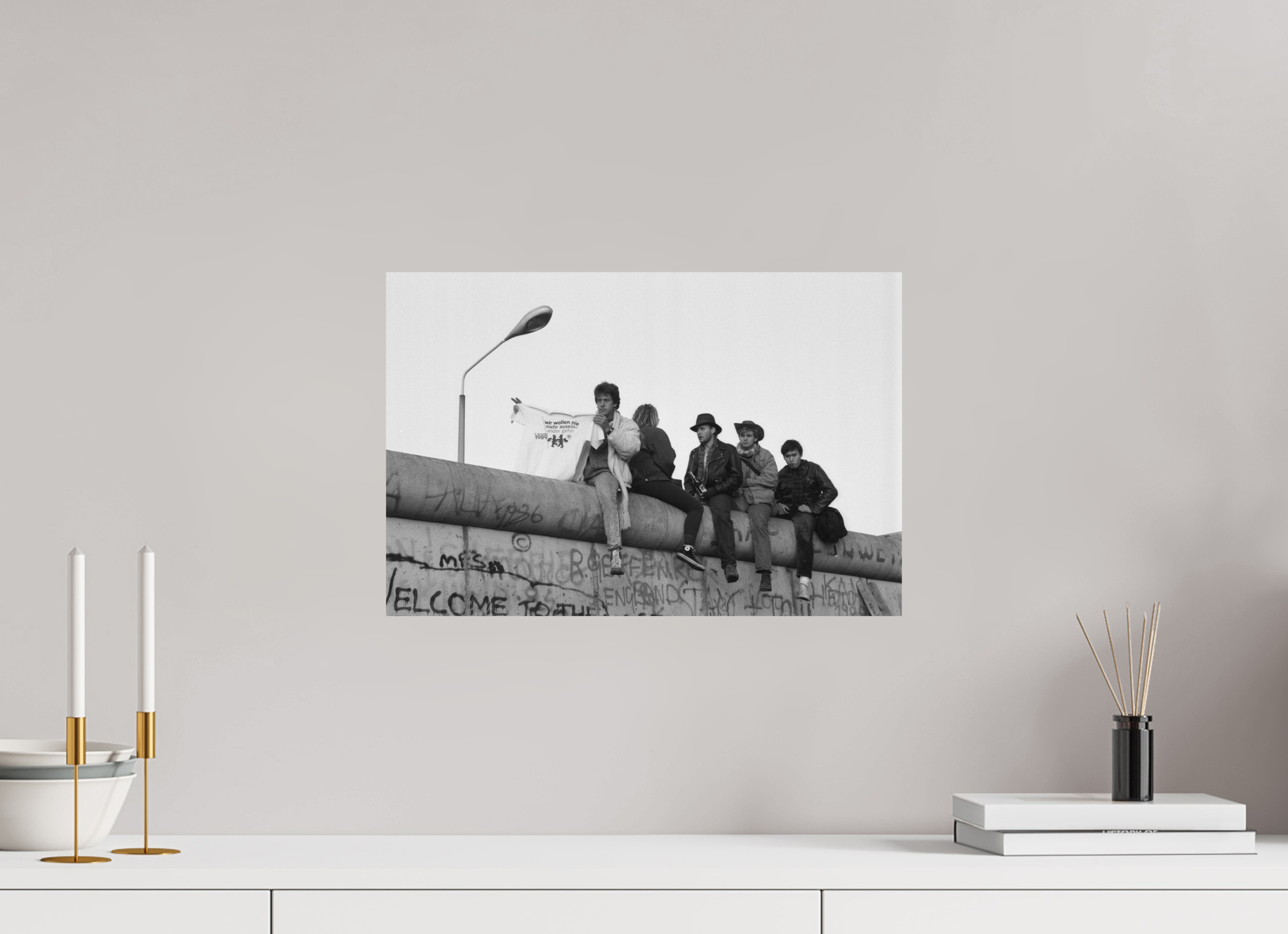 45 x 30 cm, 2. Foto auf Alu-Dibond Johannes Hartmann: Wir wollen nie mehr auseinander gehn (S/W-Foto)