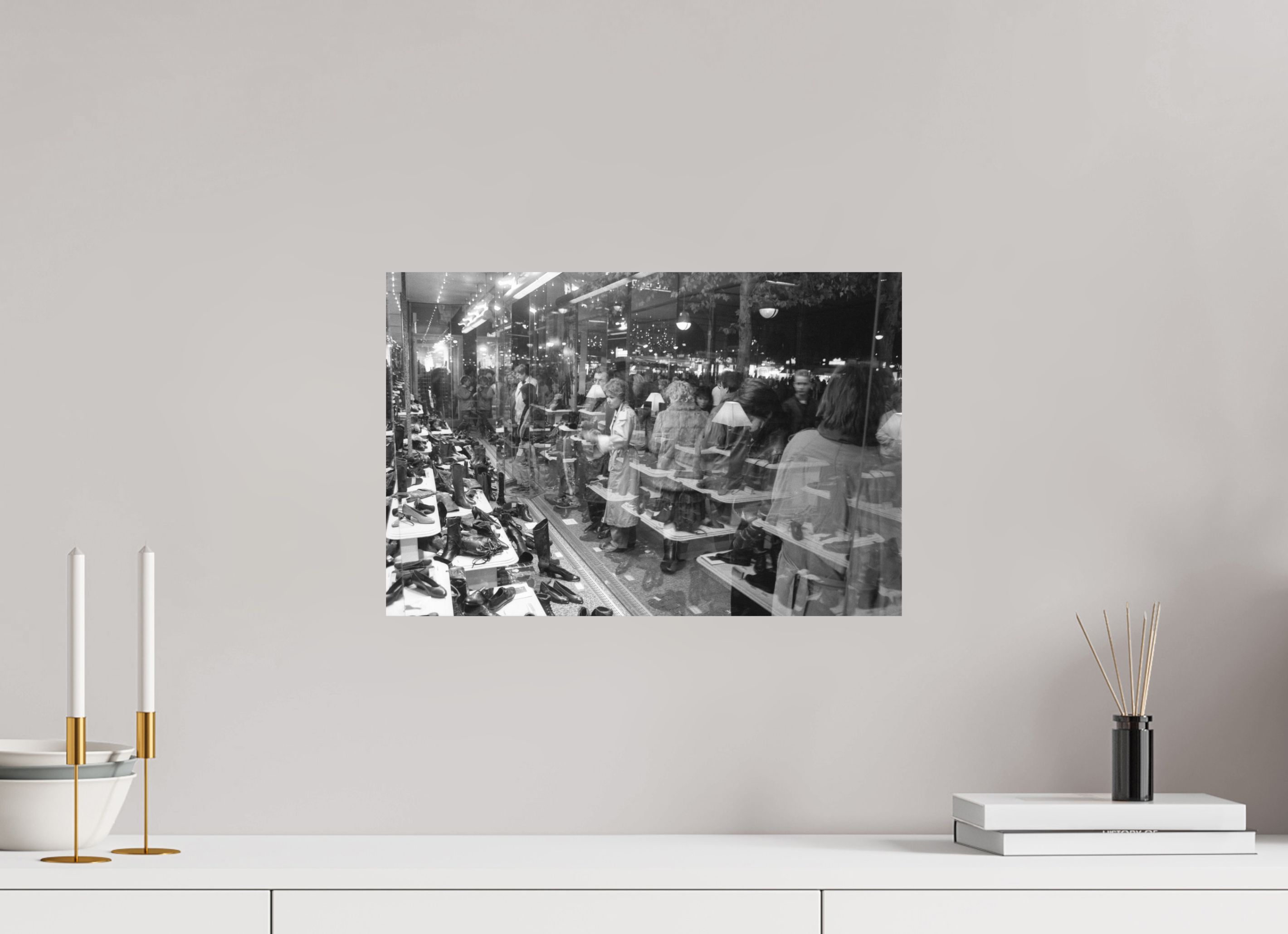 45 x 30 cm, 2. Foto auf Alu-Dibond Johannes Hartmann: Schau doch mal (S/W-Foto)