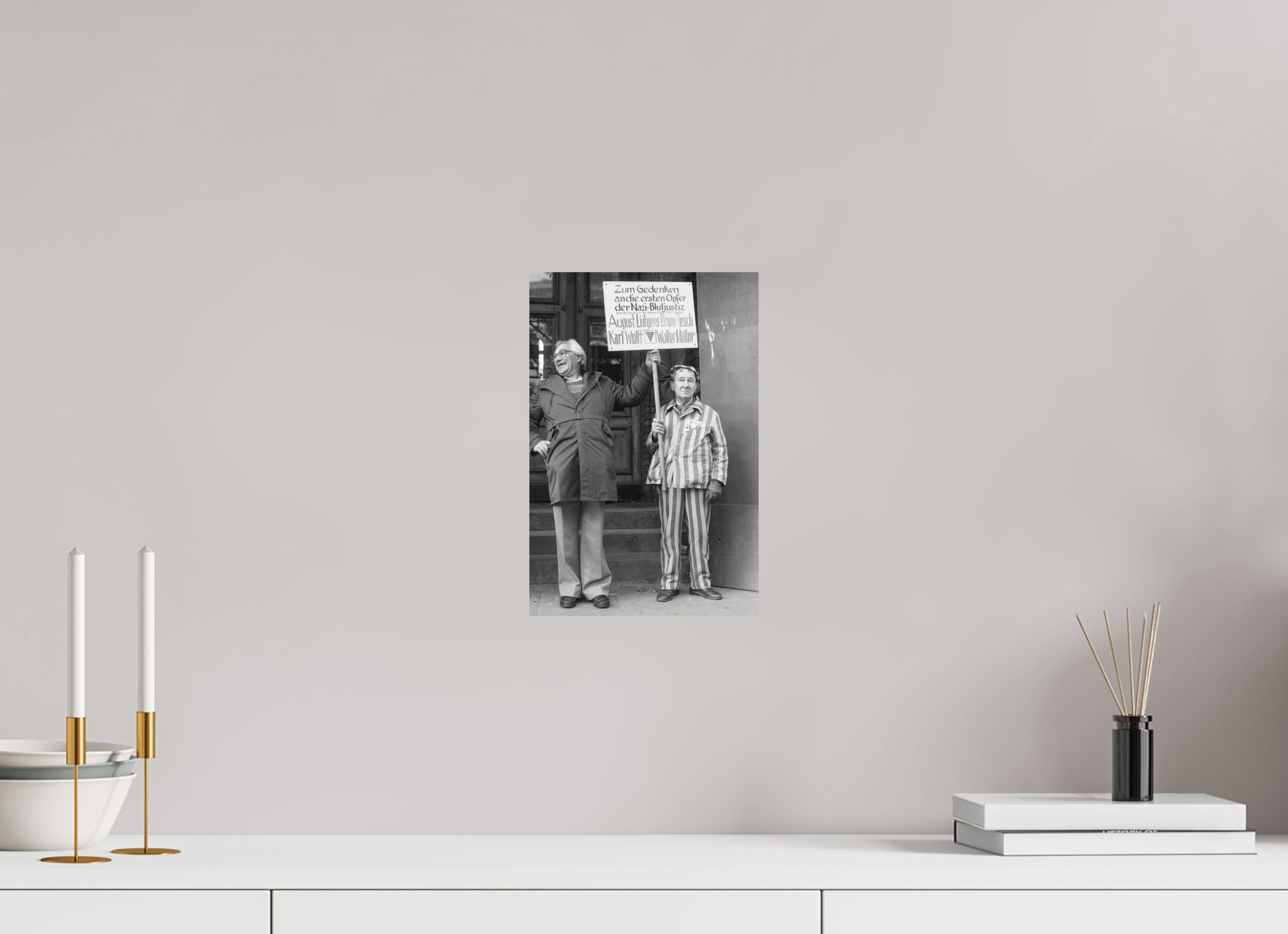 20 x 30 cm, 2. Foto auf Alu-Dibond Johannes Hartmann: Opfer der NS-Justiz (S/W-Foto)