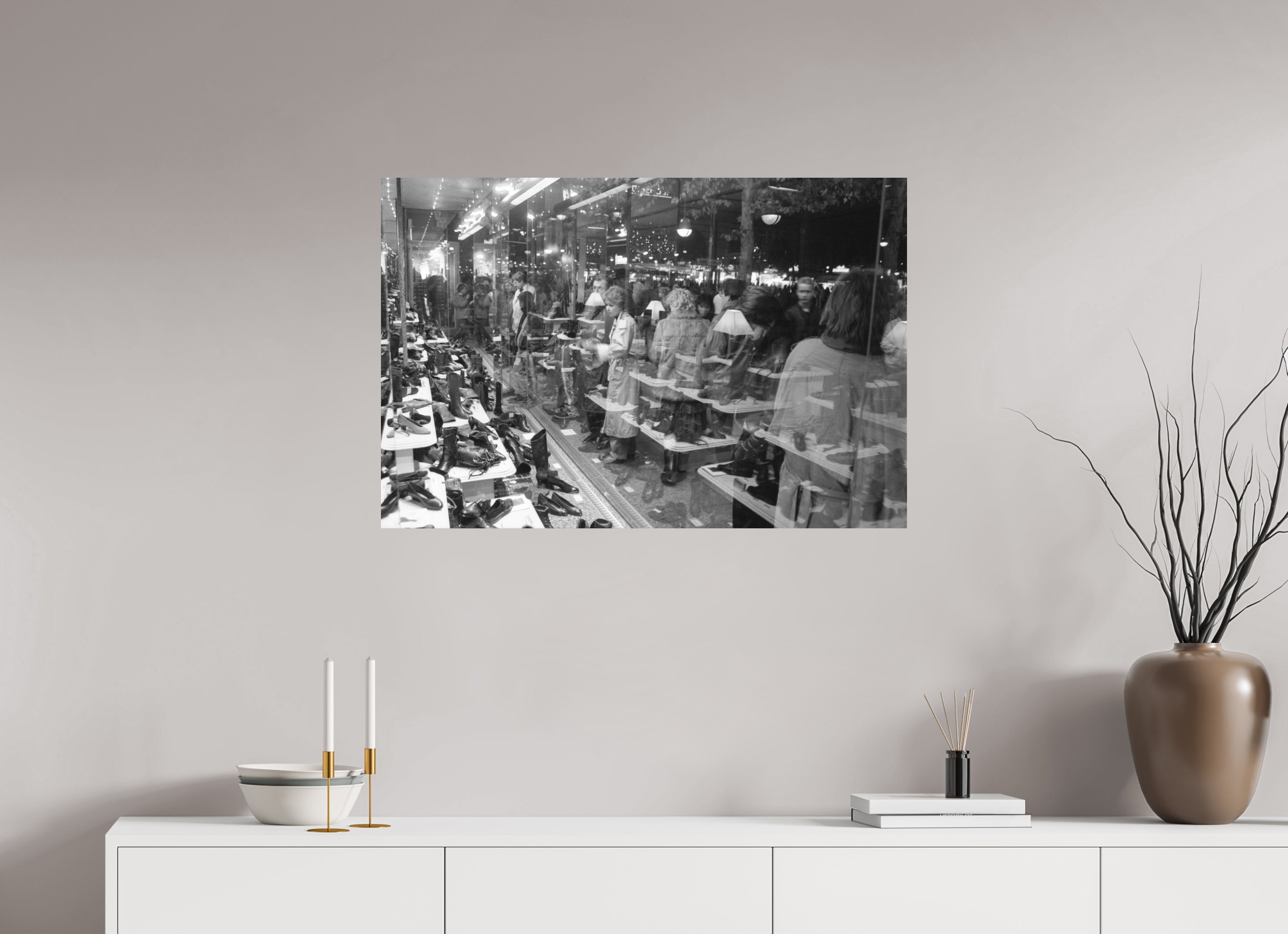 90 x 60 cm, 2. Foto auf Alu-Dibond Johannes Hartmann: Schau doch mal (S/W-Foto)